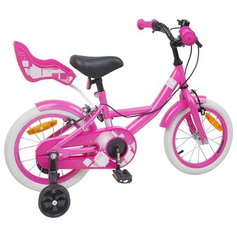 Kinderfiets 14 Inch voor 3-5 jaar oud Roze 3