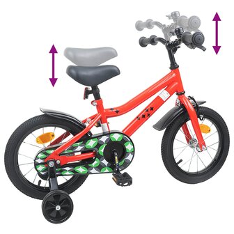 Kinderfiets 16 Inch voor 4-6 jaar oud Rood 7