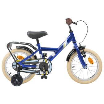 Kinderfiets 14 Inch voor 3-5 jaar oud Donkerblauw 1