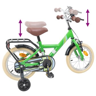 Kinderfiets 12 Inch voor 2-4 jaar oud Groen 7