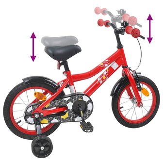 Kinderfiets 12 Inch voor 2-4 jaar oud Rood 7