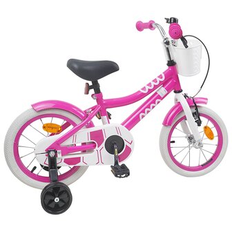 Kinderfiets 14 Inch voor 3-5 jaar oud Roze 3