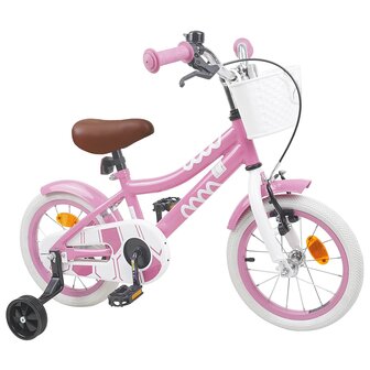 Kinderfiets 14 Inch voor 3-5 jaar oud Lichtroze 2