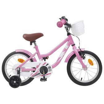 Kinderfiets 12 Inch voor 2-4 jaar oud Lichtroze 1