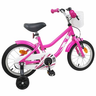 Kinderfiets 12 Inch voor 2-4 jaar oud Donkerroze 3