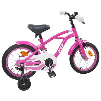 Kinderfiets 12 Inch voor 2-4 jaar oud Donkerroze 3