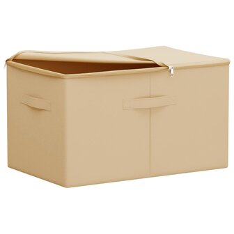 Opbergbox Cr&egrave;mekleurig 55 x 35 x 32 cm Nonwoven stof 3