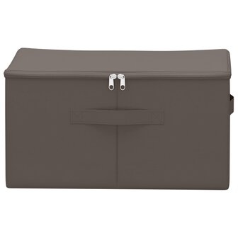 Opbergbox Grijs 43 x 34 x 23 cm Nonwoven stof 4