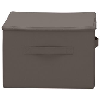 Opbergbox Grijs 43 x 34 x 23 cm Nonwoven stof 5