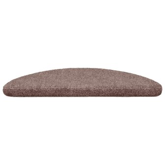 Trapmatten zelfklevend 15 stuks 56x17x3 cm lichtbruin halfrond 4