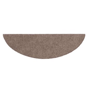 Trapmatten zelfklevend 15 stuks 56x17x3 cm lichtbruin halfrond 5