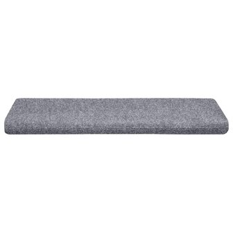 Trapmatten zelfklevend 10 stuks 65x21x4 cm lichtgrijs met rechthoekige rand 4