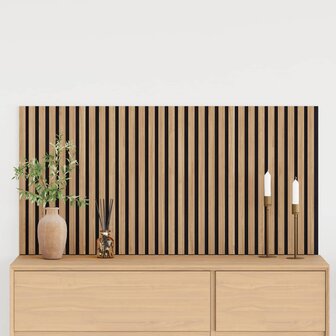 Wandpanelen 2 pcs Naturel 60,5 x 60 cm 1