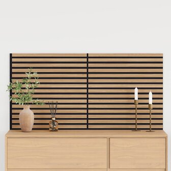 Wandpanelen 2 pcs Naturel 60,5 x 60 cm 3