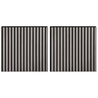 Wandpanelen 2 pcs Grijs 60,5 x 60 cm 2