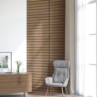 Wandpanelen 8 pcs Naturel 60,5 x 60 cm 4
