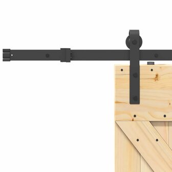 Schuifdeur NARVIK Naturel en Zwart 70 x 210 cm (152,5 cm) 7