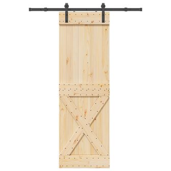 Schuifdeur NARVIK Naturel en Zwart 70 x 210 cm (152,5 cm) 4
