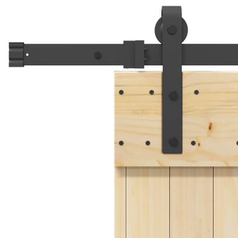 Schuifdeur NARVIK Naturel en Zwart 70 x 210 cm (213,5 cm) 7