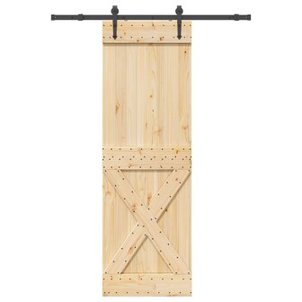 Schuifdeur NARVIK Naturel en Zwart 70 x 210 cm (152,5 cm) 4
