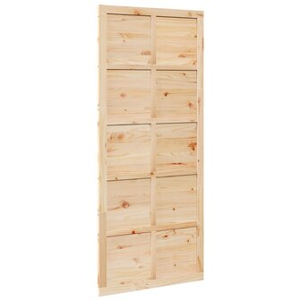 Schuifdeur Naturel 100 x 2,5 x 208 cm Massief grenenhout 6