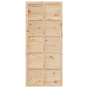 Schuifdeur Naturel 80 x 2,5 x 208 cm Massief grenenhout 4