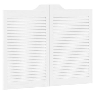 Schuifdeuren 2 pcs Wit Massief grenenhout 4