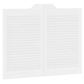 Schuifdeuren 2 pcs Wit Massief grenenhout 7