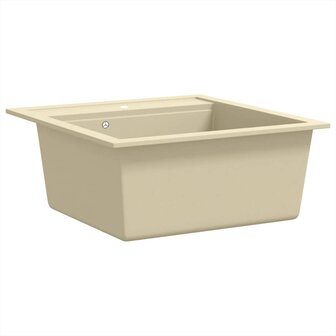 Spoelbak enkele bak graniet beige 3