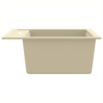 Spoelbak enkele bak graniet beige 5