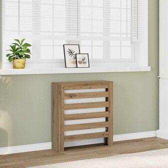 Radiatorombouw 78x20x82 cm bewerkt hout artisanaal eikenkleur 1