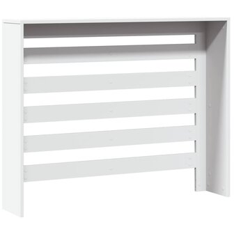 Radiatorombouw 104x20x82 cm bewerkt hout wit 4