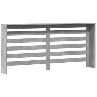Radiatorombouw 175x20x82 cm bewerkt hout betongrijs 4