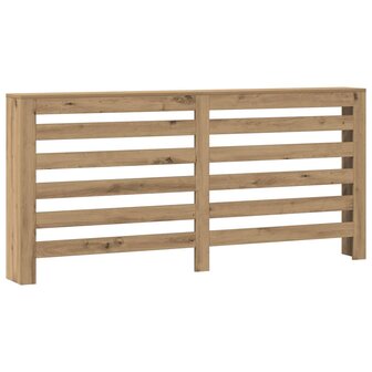 Radiatorombouw 175x20x82 cm bewerkt hout artisanaal eikenkleur 2