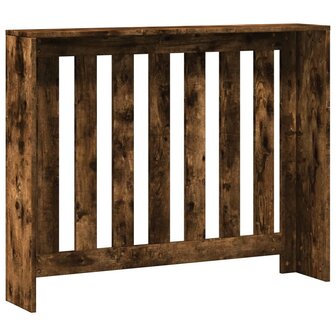 Radiatorombouw 104x20x82 cm bewerkt hout gerookt eikenkleurig 4