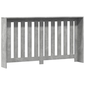 Radiatorombouw 149x20x82 cm bewerkt hout betongrijs 4