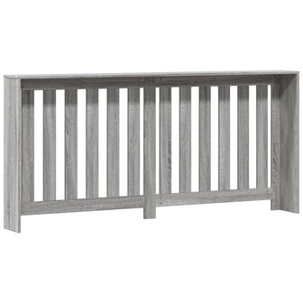 Radiatorombouw 175x20x82 cm bewerkt hout grijs sonoma eiken 4