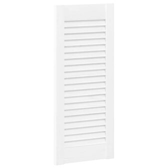 Kastdeuren louvredesign 4 st 61,5x29,5 cm wit 2
