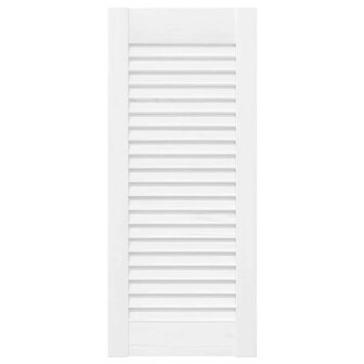 Kastdeuren louvredesign 4 st 61,5x29,5 cm wit 3