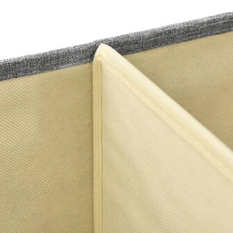 Opbergbox 50x30x25 cm stof grijs 8