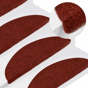 Trapmatten zelfklevend 15 st 56x17x3 cm rood 1