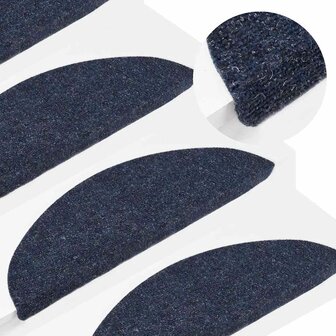 Trapmatten zelfklevend 15 st 56x17x3 cm blauw 1