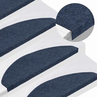 Trapmatten zelfklevend 15 st 65x22,5x3,5 cm blauw 1