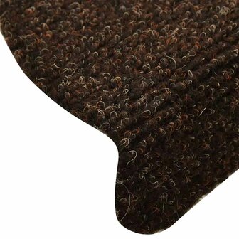 Trapmatten Zelfklevend 5 stuks 65x21x4 cm Bruin Halfrond Groot 6