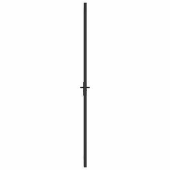Binnendeur 76x201,5 cm ESG-glas en aluminium zwart 4