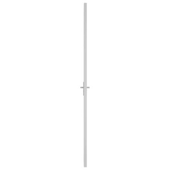 Binnendeur 83x201,5 cm ESG-glas en aluminium wit 4