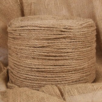 Touw 100 m lang 4 mm dik jute 1