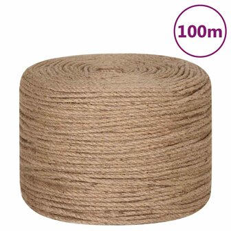 Touw 100 m lang 4 mm dik jute 2
