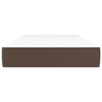 Pocketveringmatras medium 90x200x20 cm kunstleer bruin 3