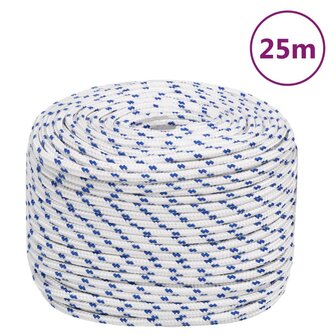 Boot touw 10 mm 25 m polypropyleen wit 1